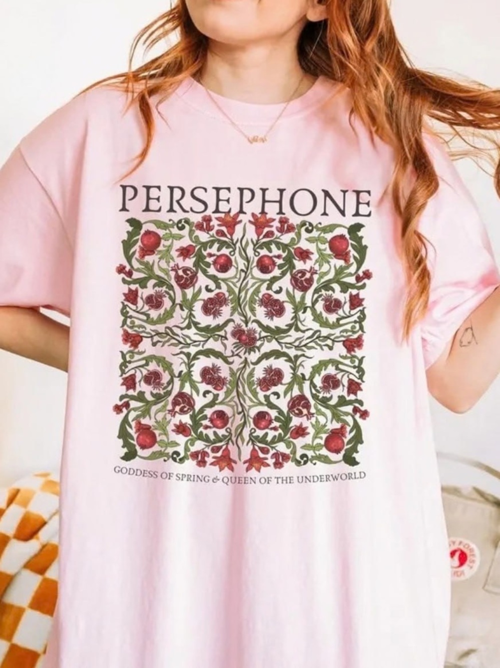 Gildan Pink Persephone Graphic T-Shirt For Women’s